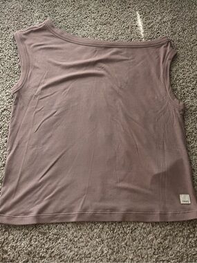 new without tag vuori cove asymmetrical top in sorrel brown size small